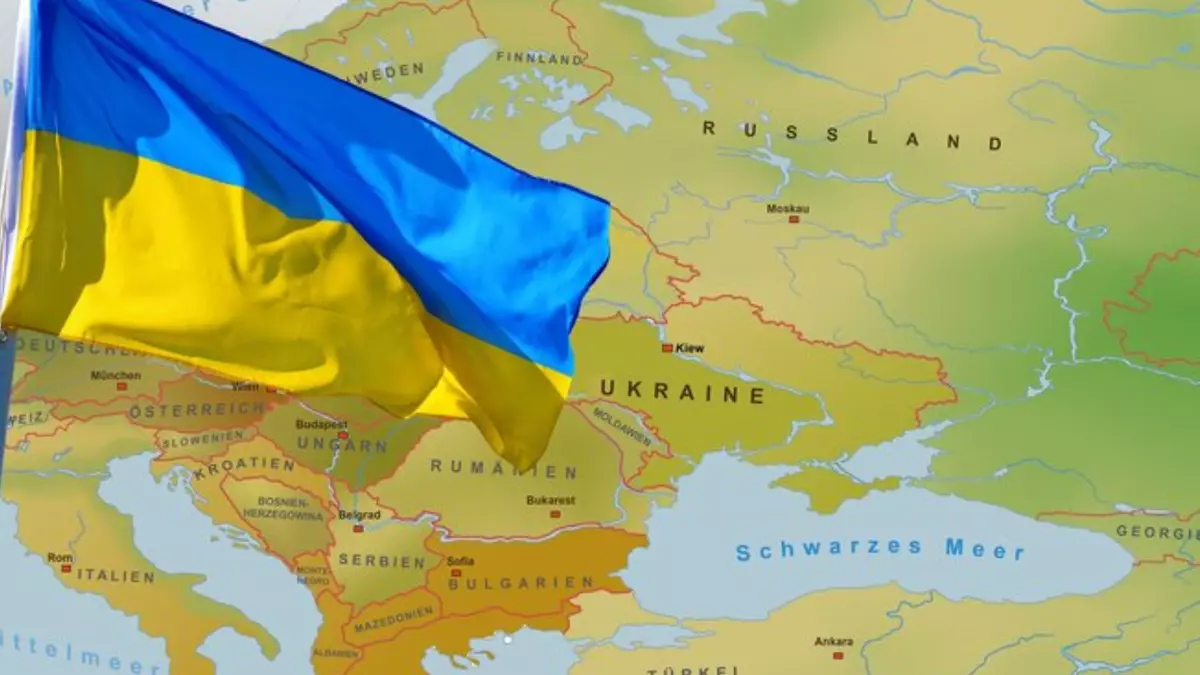 Europakarte mit Ukraineflagge | neelam279 | pixabay CC0 1.0 Europakarte mit Ukraineflagge | neelam279 | pixabay CC0 1.0