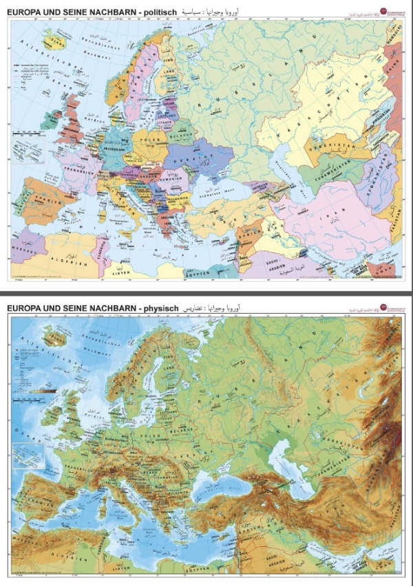 Karte „Europa und seine Nachbarn". BpB, 2018